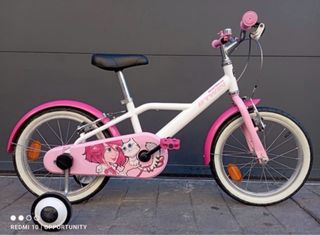 Bicicleta infantil BTwin 16 rosa