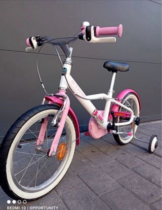 Bicicleta infantil BTwin 16 rosa