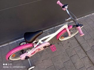 Bicicleta infantil BTwin 16 rosa