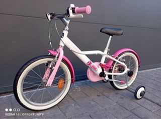 Bicicleta infantil BTwin 16 rosa