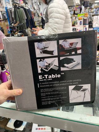 Mesa Ordenador Portátil Plegable con Ventiladores