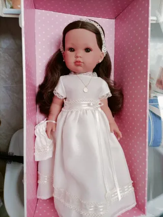 Muñeca de Comunión Vestido Blanco