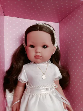 Muñeca de Comunión Vestido Blanco