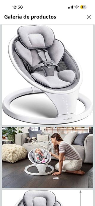Hamaca Mecedora Eléctrica Bebé Munchkin