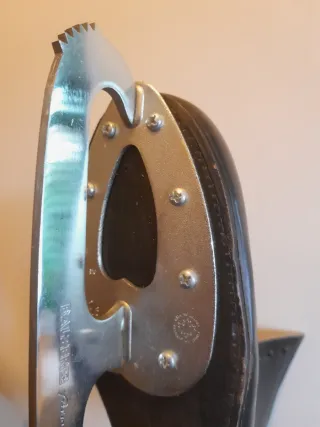 Patines de hielo vintage cuero Balzer Favorit