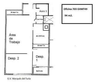 Oficina en alquiler en El Pla del Remei en Valencia
