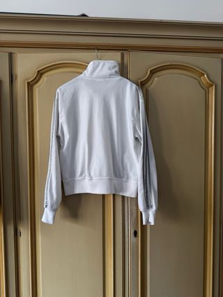 Giacca Adidas Vintage Bianca e Argento Y2K