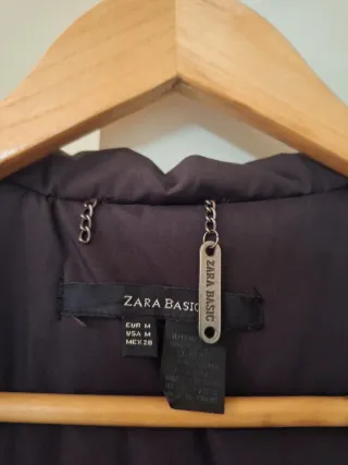 Abrigo Zara pelo marrón Talla M