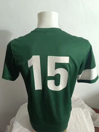 Camiseta Fútbol Nike Talla S Verde/Blanco