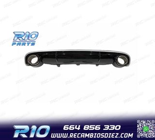 DIFUSOR AUDI A7 12-15 LOOK RS7 + COLAS ESCAPE NEGRO BRILL