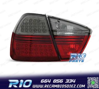 PILOTOS BMW E90 05-08 LED ROJO AHUMADO 4 PUERTAS