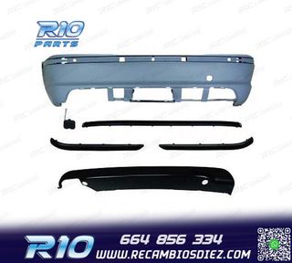 PARAGOLPES TRASERO BMW E46 BERLINA 98-05 LOOK M PDC