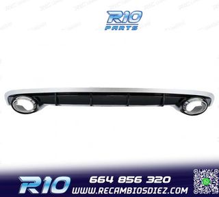DIFUSOR AUDI A6 4G 15-18 LOOK RS + COLAS ESCAPE