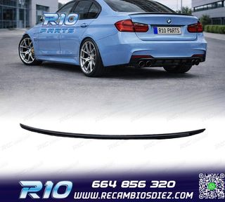 ALERON SPOILER BMW F30 LOOK M PERFORMANCE NEGRO BRILLO