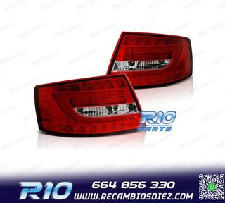 PILOTOS AUDI A6 4F 04-08 ROJO BLANCO LED