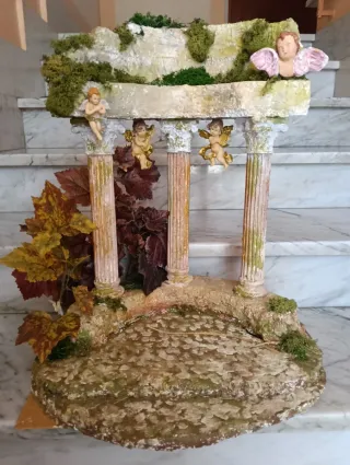 Scena Presepe Natalizio/Pasquale con Angeli