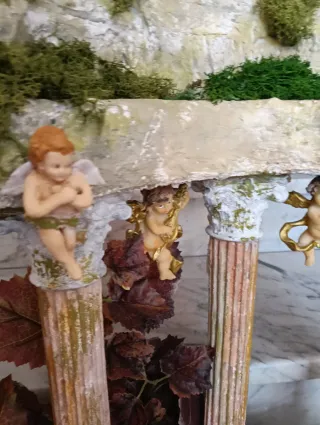 Scena Presepe Natalizio/Pasquale con Angeli