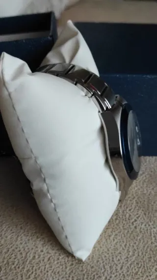 Reloj Time Force Plata y Azul Nuevo