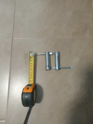 Llaves tubo hexagonales. 2 unidades.