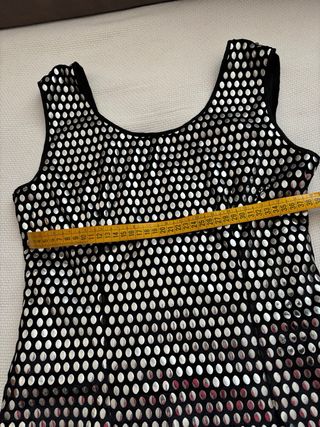Vestido lentejuelas negro/plata