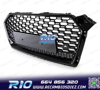 PARRILLA AUDI A5 16-19 LOOK RS5 QUATTRO NEGRO BRILLO