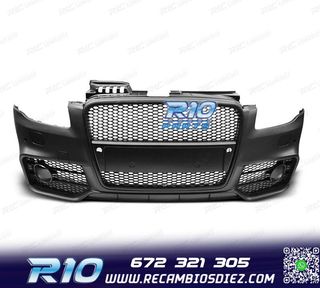 PARAGOLPES DELANTERO AUDI A4 04-07 LOOK RS4 NEGRO PDC