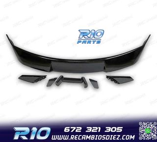 ALERON SPOILER FORD MUSTANG 15-23 LOOK GT500 NEGRO BRILLO