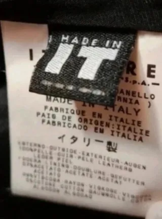 Giacca Versace Pelle Nera Donna Taglia L