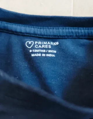 Camiseta azul marino manga larga bebé SOLO ENVIO