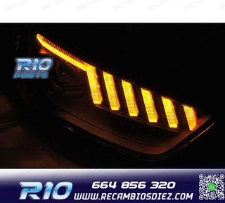 FAROS AUDI A4 B8 12-15 XENON + LED DINÁMICO NEGRO