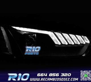 FAROS AUDI A4 B8 12-15 XENON + LED DINÁMICO NEGRO