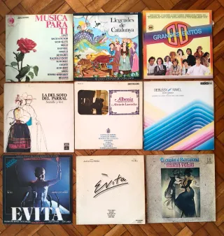 Lote 9 Vinilos Clásica, Musical y Compilaciones