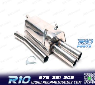 SILENCIOSO ESCAPE BMW SERIE 3 E36 L6 1991-1998 INOX x2