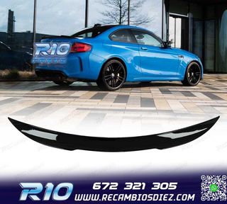 ALERON SPOILER BMW F22 LOOK M4 NEGRO BRILLO