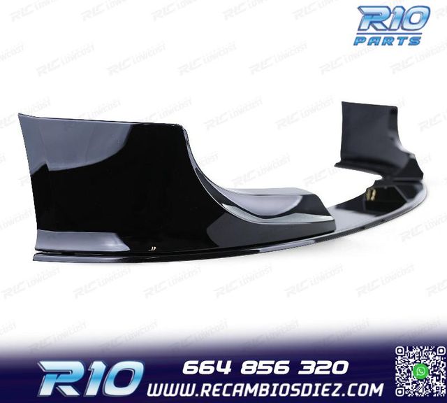 SPOILER LIP BMW E60 E61 03-10 LOOK M PERFORMANCE NEGRO BRILL