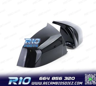 CARCASAS ESPEJO BMW E60 E61 07-10 LOOK M NEGRO BRILLO