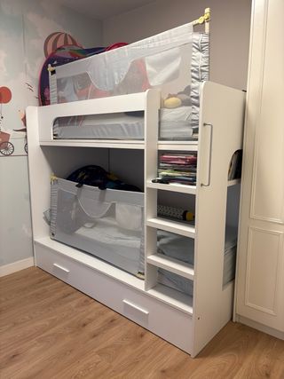 Litera con cama nido Kenay Home (sin colchones)