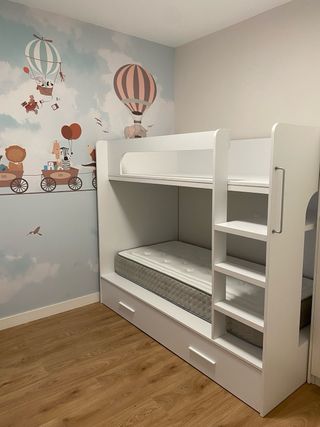 Litera con cama nido Kenay Home (sin colchones)