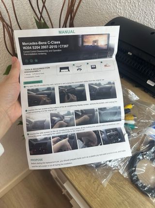 Pantalla radio de coche para Mercedes benz Clase C