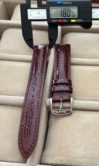 Correa para reloj Longines en piel de becerro 18mm