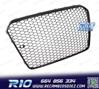 PARRILLA AUDI A5 12-16 LOOK RS5 NEGRO BRILLO