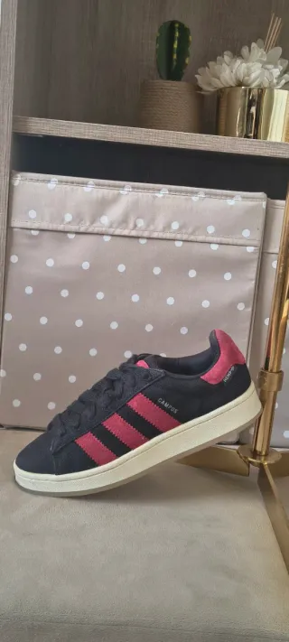 Adidas Campus Zapatillas Negras y Rojas talla 40