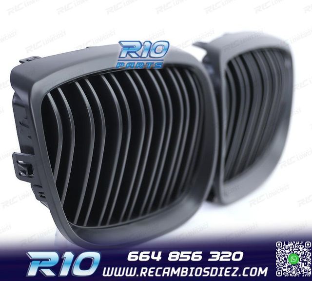 PARRILLAS BMW E92 E93 06-10 LOOK M NEGRO MATE