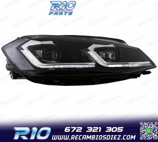 FAROS FULL LED DINAMICOS VOLKSWAGEN VW GOLF 7.5 17-19 LOOK R