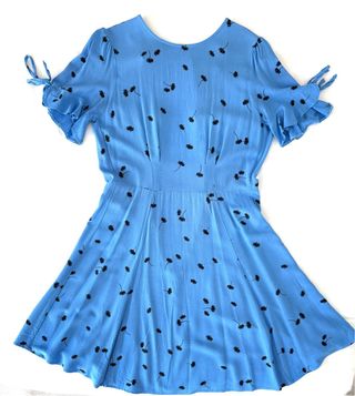 Vestido Verano Azul Estampado Floral Talla XS