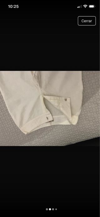 Pantalón ancho mujer blanco