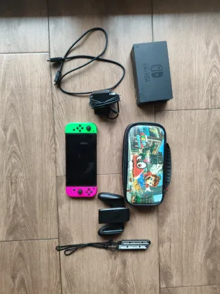 Nintendo Switch Verde y Rosa