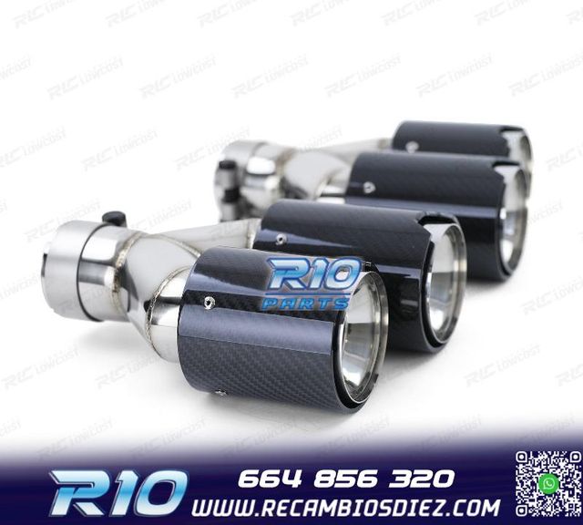 COLAS ESCAPE BMW LOOK M PERFORMANCE CROMO CARBONO