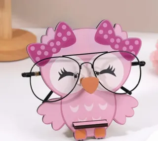 Soporte gafas búho rosa nuevo