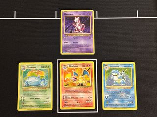 Cartas Venusaur, Charizard, Blastoise TCG Classic